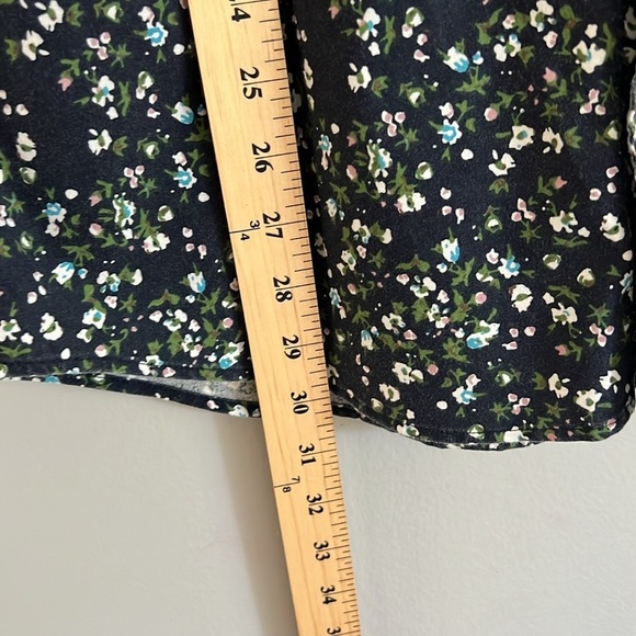 RVCA Black Floral Casual Button Down Shirt Large - Picture 5 of 8